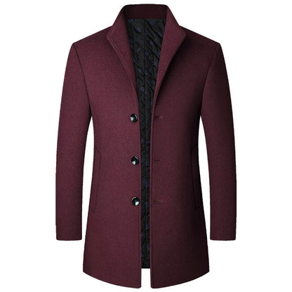 Premium Wool Overcoat for Men - Lightweight Winter Coat, Stylish and Versatile Mens Coats for Ultimate Warmth