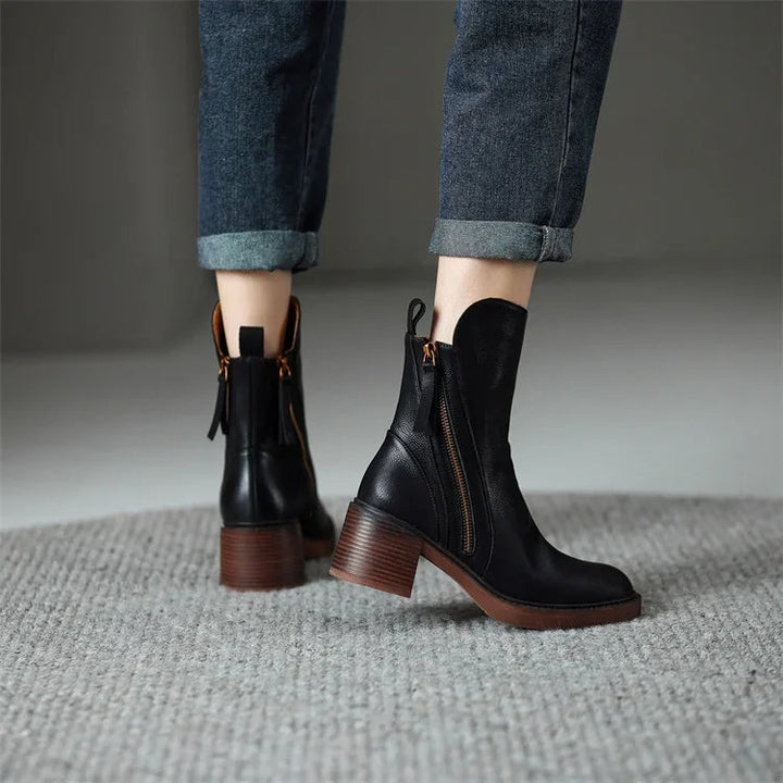 Klara™ – Leather Ankle Boots