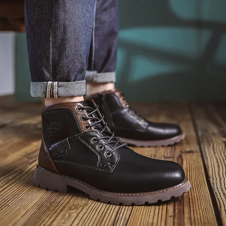 Parker | Men's Casual Leather Boots in British Style