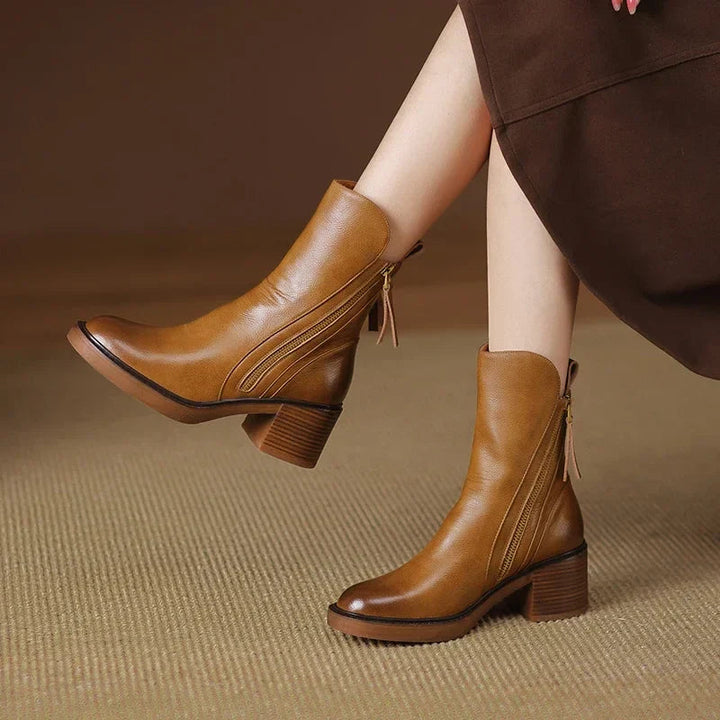 Florence™ - Leather Ankle Boots