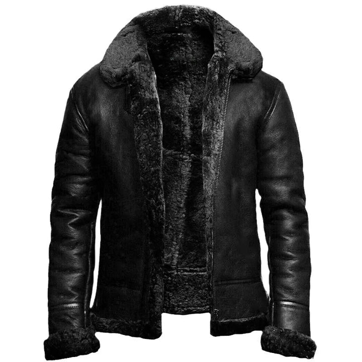 MATTIA™ | HIGH-QUALITY LEATHER WINTER COAT