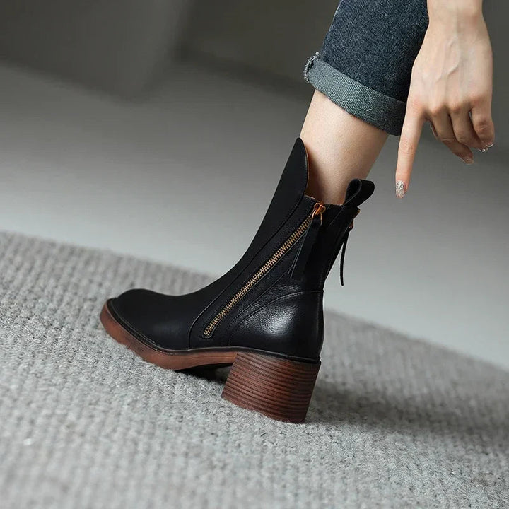 Florence™ - Leather Ankle Boots