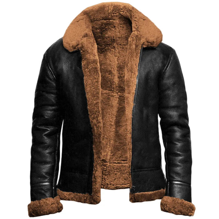 Bruce™ | Winter Leather Coat