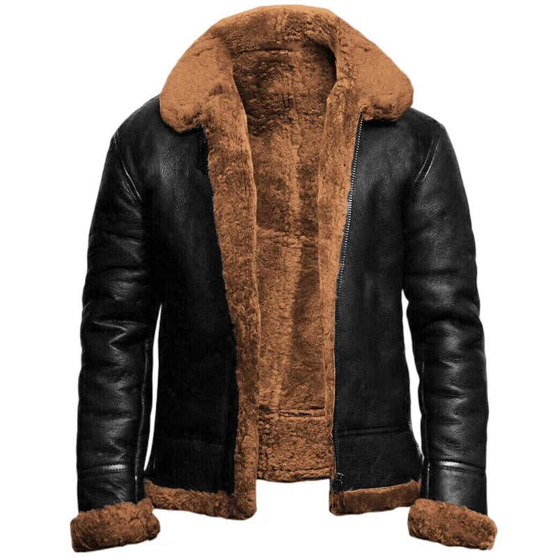 MATTIA™ | HIGH-QUALITY LEATHER WINTER COAT