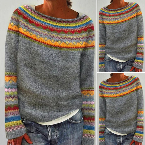 Elyse™ - Retro Wool Sweater