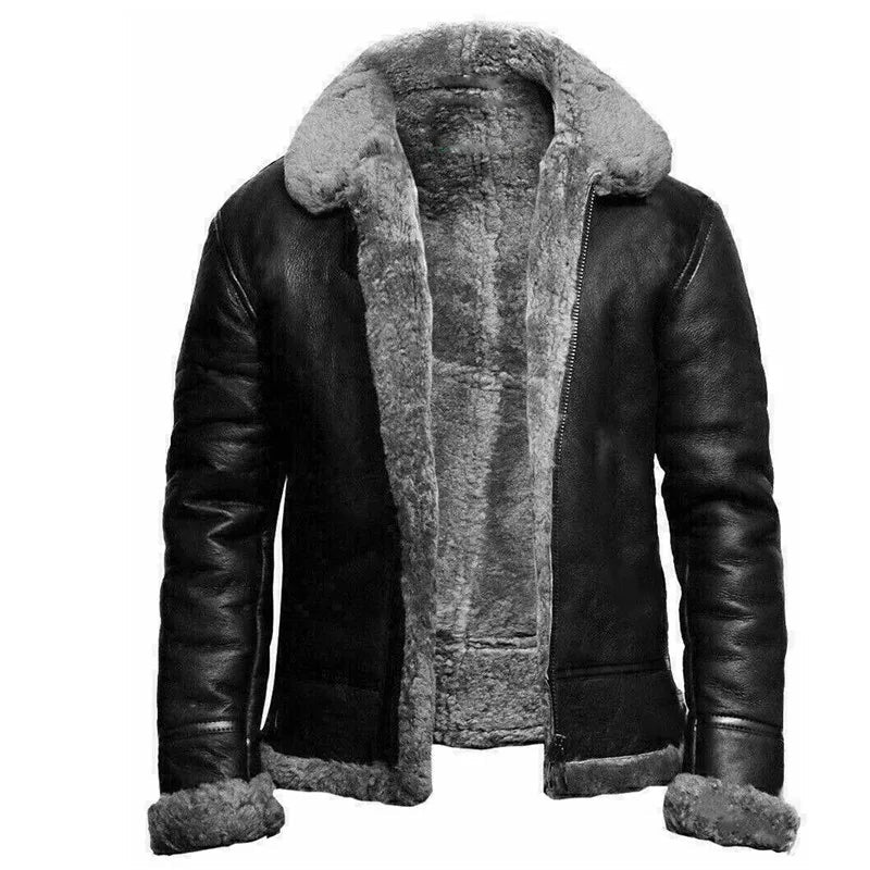 Bruce™ | Winter Leather Coat