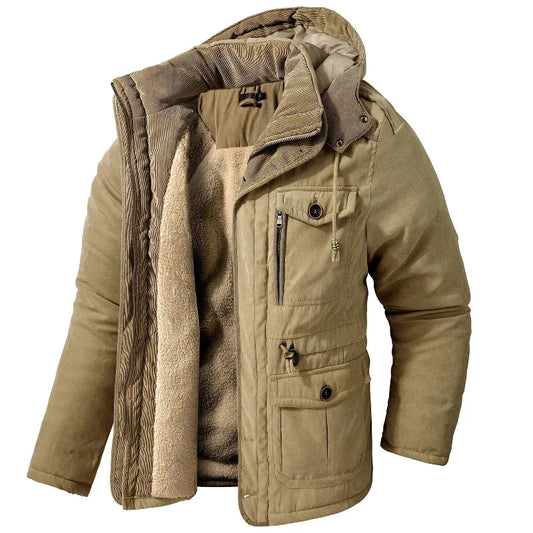 Snowball Jacket for Cold Weather - Waterproof, Fleece Lined, Adjustable Cuffs, Removable Hood, Secure Pocket