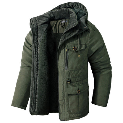 Snowball Jacket for Cold Weather - Waterproof, Fleece Lined, Adjustable Cuffs, Removable Hood, Secure Pocket