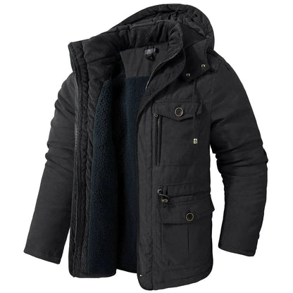 Snowball Jacket for Cold Weather - Waterproof, Fleece Lined, Adjustable Cuffs, Removable Hood, Secure Pocket