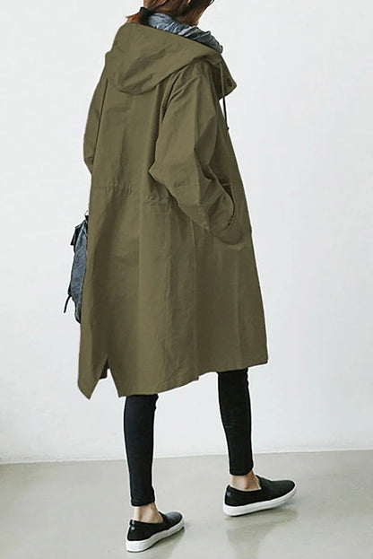 Stylish Waterproof Trench Coat for Women - Hooded Winter Coat, Durable and Fashionable Outerwear