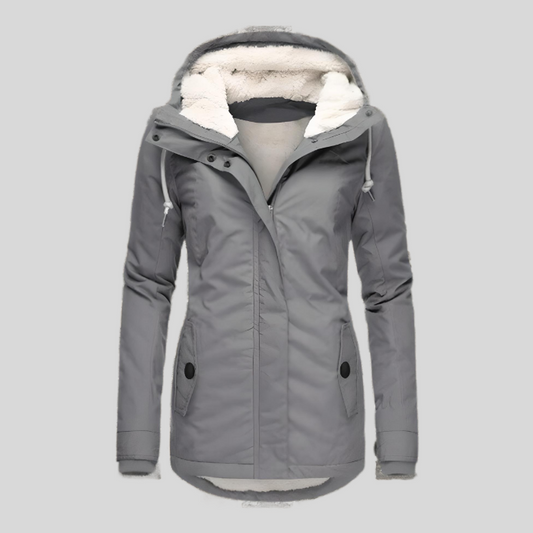 Women's Waterproof Rain Jacket with Adjustable Hood and Extended Back Hem – Lightweight, Windproof Rains Jacket for All-Weather Protection