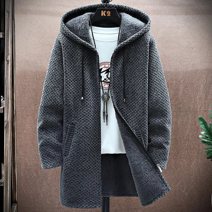 Men's Hoodie with Fleece-Lined Interior and Durable Zipper – Modern Tailored Fit, Deep Pockets