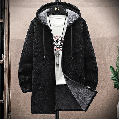 Men's Hoodie with Fleece-Lined Interior and Durable Zipper – Modern Tailored Fit, Deep Pockets