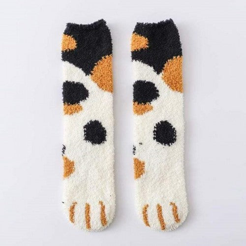 Soft cat paw socks