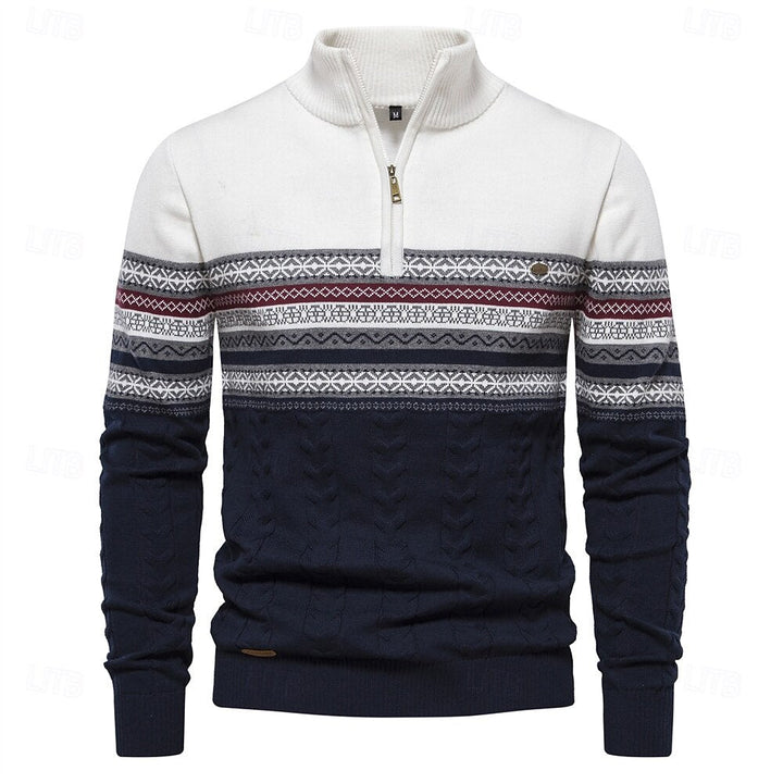 Carlo™ | Knit Sweater with Half Zip