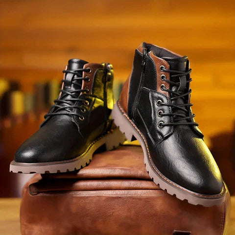 Jethro | Lace-Up Boots Made from Durable Leather