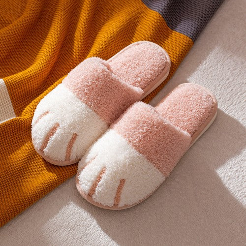 Soft cat paw socks with non-slip grips