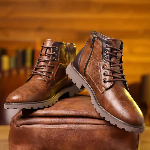 Jethro | Lace-Up Boots Made from Durable Leather